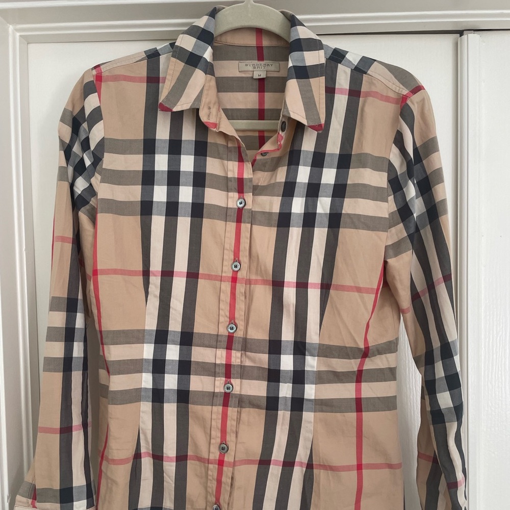 Burberry blouse button up shirt